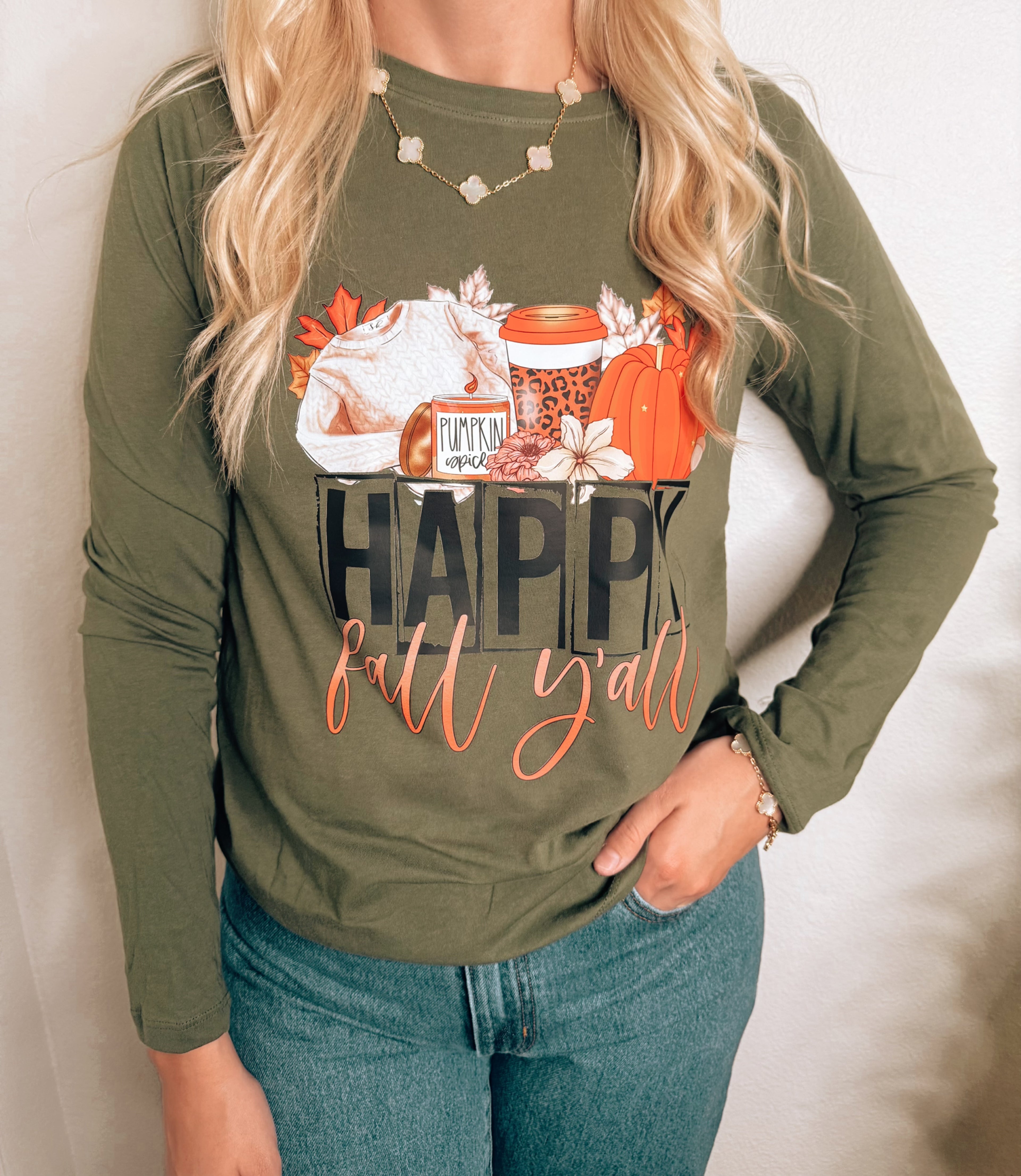 Happy Fall Yall Long Sleeve